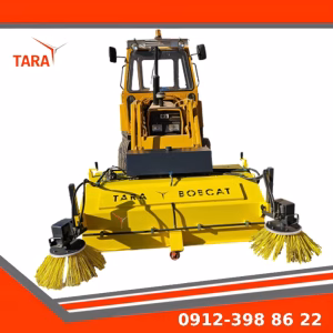 جارو مکانیزه بکهو نصب شده بر روی ماشین بکهو