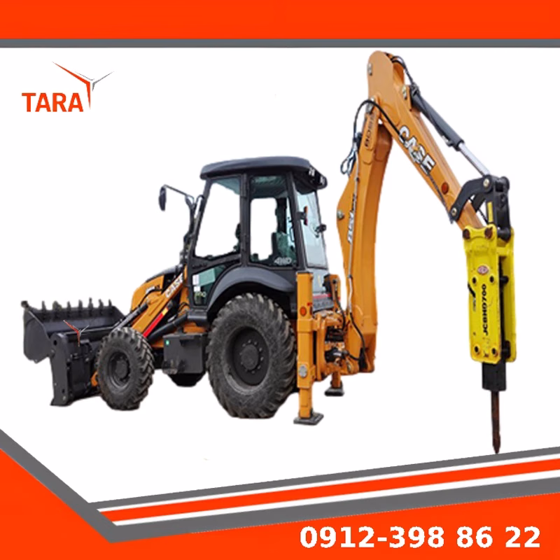 پیکور بیل بکهو نصب شده بر روی بیل بکهو