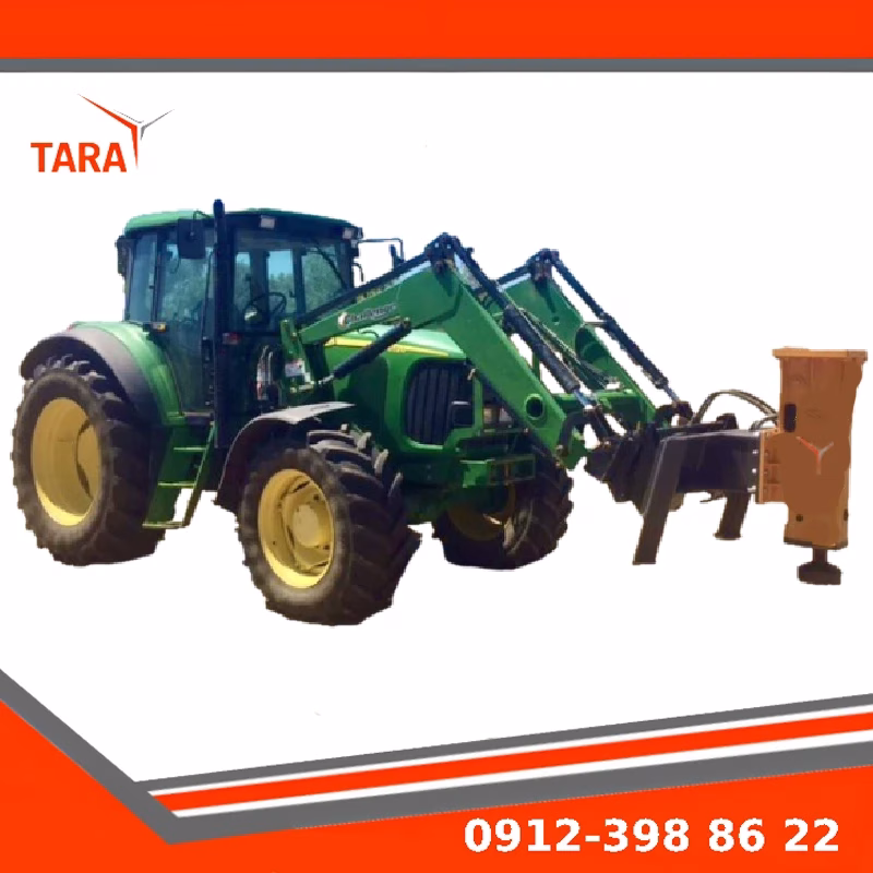 دستگاه پایه کوب در حال کوبش پایه گاردریل