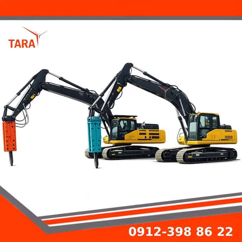 انواع قلم چکش هیدرولیکی بیل مکانیکی و کاربرد هر مدل